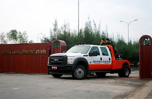 Đoàn xe tang lễ Đại tướng diễn tập trong mưa tại Quảng Bình - ảnh 4