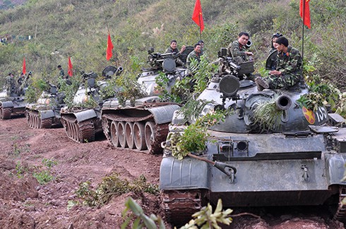 Xem diễn tập chỉ huy một bên hai cấp có thực binh tại Quân đoàn 1 - ảnh 1