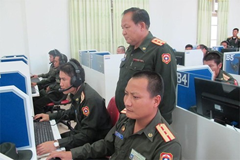 Thăm Học viện Quốc phòng Cay-xỏn Phôm-vi-hẳn trên nước bạn Lào - ảnh 1