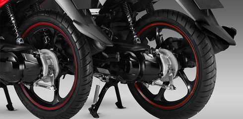 Xe Nouvo SX và Nouvo GP mới tăng kích cỡ lốp sau, giá không đổi - ảnh 1