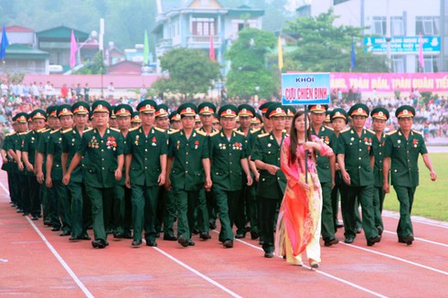 Diễu binh, diễu hành kỷ niệm 60 năm chiến thắng Điện Biên Phủ - ảnh 20