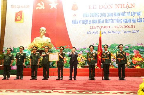 Tổng cục Hậu cần đón Huân chương Quân công hạng Nhất - ảnh 4