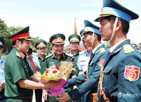 Cận cảnh các lực lượng đang tập luyện diễu binh, diễu hành - ảnh 9