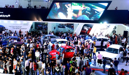 Xe Audi đại thắng tại Triển lãm ô tô quốc tế 2015 - ảnh 1