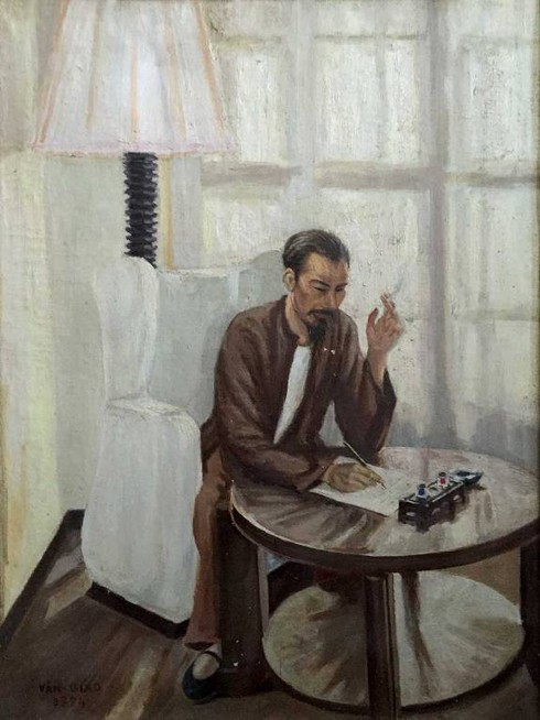 Bảo tàng Hà Nội tiếp nhận bản sao bức tranh Bác Hồ viết Tuyên ngôn Độc lập - ảnh 1