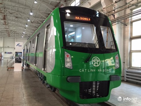 Tàu điện trên cao Cát Linh Hà Đông lại... chạy lùi - ảnh 1
