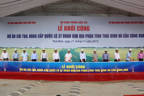 Khởi công 2 dự án giao thông nghìn tỷ nối Thái Bình với Hải Phòng - ảnh 1