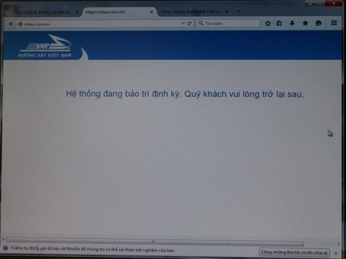 Tại sao mua vé tàu hỏa bị