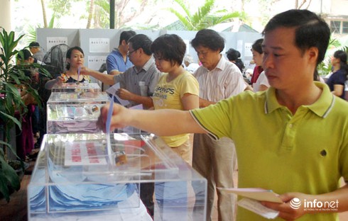 Gần 99% cử tri đi bầu cử Quốc hội khóa 14 - ảnh 1