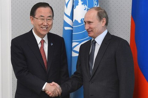 Tổng Thư ký Ban Ki-moon đến Nga ngày 9/5, Ukraine chỉ trích LHQ - ảnh 1