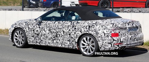 Audi S5 Cabriolet lộ diện trên đường thử Nurburgring - ảnh 2