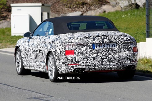 Audi S5 Cabriolet lộ diện trên đường thử Nurburgring - ảnh 3