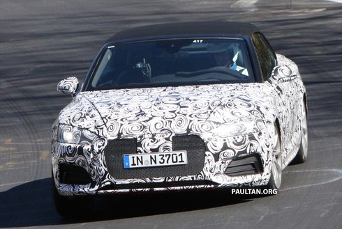 Audi S5 Cabriolet lộ diện trên đường thử Nurburgring - ảnh 5