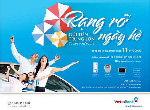 Cơ hội trúng ôtô khi gửi tiền tại VietinBank - ảnh 1