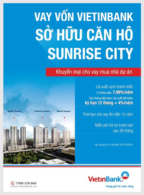 VietinBank cho vay ưu đãi mua nhà dự án Sunrise City - ảnh 1