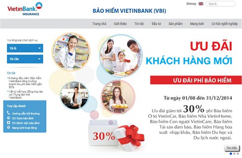 Bảo hiểm VietinBank (VBI) ra mắt website mới - ảnh 1