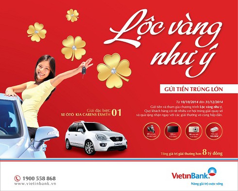 Khuyến mãi tiền gửi “Lộc vàng như ý” - ảnh 1
