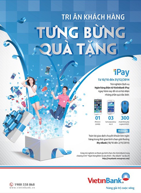 Cơ hội nhận iPhone 6 khi giao dịch trên VietinBank iPay - ảnh 1
