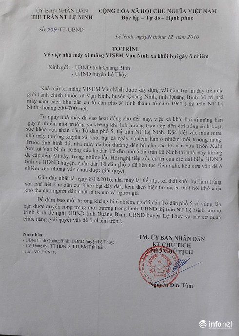 Quảng Bình: Hơn 100 hộ dân sống cạnh Nhà máy xi-măng Visem kêu cứu! - ảnh 5
