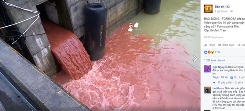 Hà Tĩnh kiến nghị Bộ Công an truy tìm người phát tán video xả thải - ảnh 1