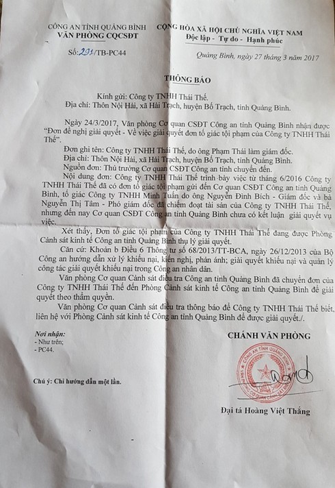 Quảng Bình: Khuất tất việc một doanh nghiệp gỗ “tố” bị chiếm đoạt tài sản - ảnh 2