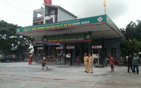 Thanh Hóa: Cây xăng cạnh QL 1A bất ngờ phát nổ - ảnh 1