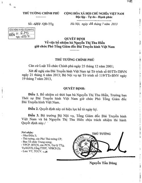 VTV có nữ Phó TGĐ mới - ảnh 2