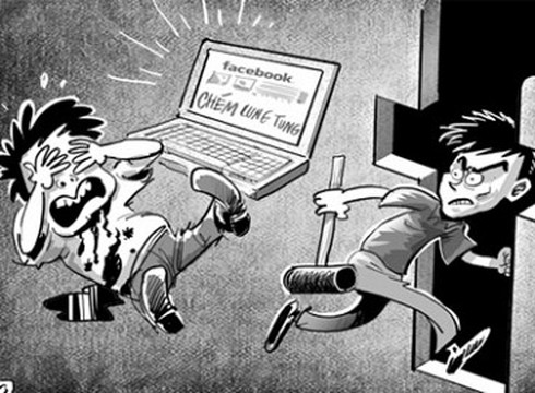 “Chém gió” trên Facebook, chém người ngoài đời thực - ảnh 1