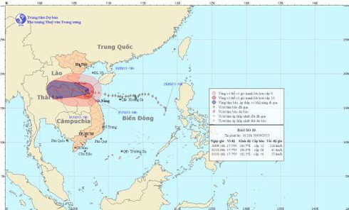 Tin bão số 10 cập nhật mới nhất chiều nay 30/9 - ảnh 1