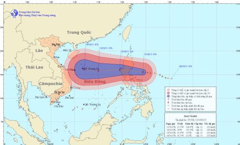 Bão Nari (bão số 11) tăng lên cấp 13, giật cấp 15 - ảnh 1