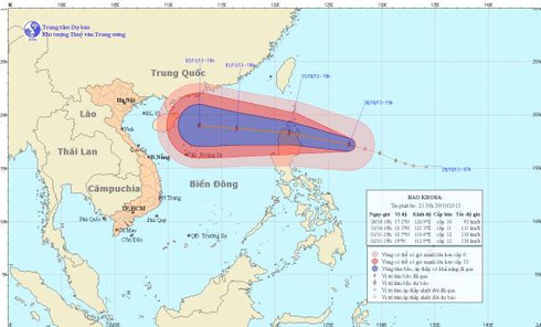 Tin bão Krosa gần biển Đông: Nguy cơ thành bão số 12 - ảnh 1