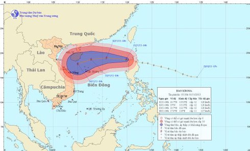 Tin bão số 12 trên biển Đông: Giật cấp 15, tiến về Hoàng Sa - ảnh 1