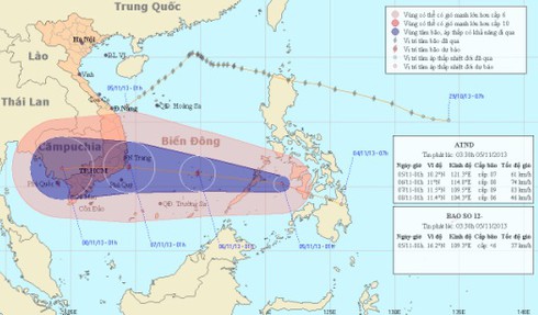 Bão số 13 hình thành từ áp thấp sẽ hướng vào tỉnh nào? - ảnh 1