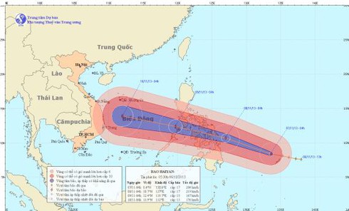 Tin bão Haiyan mới nhất và dự báo thời tiết ngày 7/11 - ảnh 2