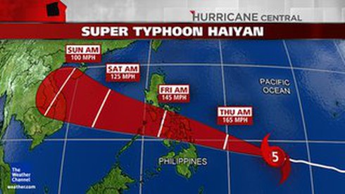Tin bão Haiyan mới nhất và dự báo thời tiết ngày 7/11 - ảnh 1