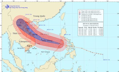 Tin bão số 14 (Haiyan) mới nhất đêm 8/11: Hoành hành phía Đông Biển Đông - ảnh 1