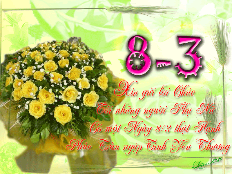 Thiệp chúc mừng ngày 8/3 đẹp, ý nghĩa nhất - ảnh 5
