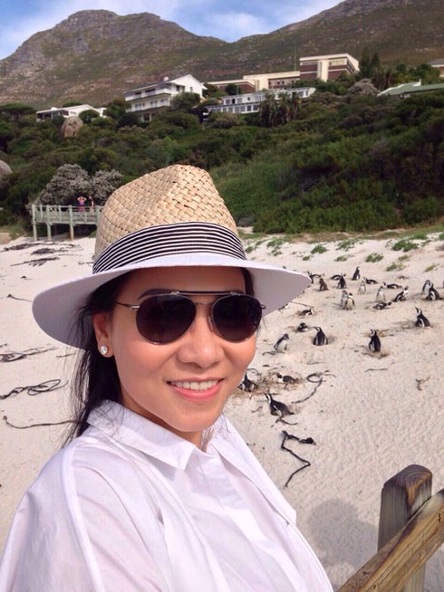 Thu Minh đi trực thăng cùng chồng du ngoạn Nam Phi - ảnh 3