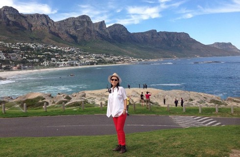 Thu Minh đi trực thăng cùng chồng du ngoạn Nam Phi - ảnh 5