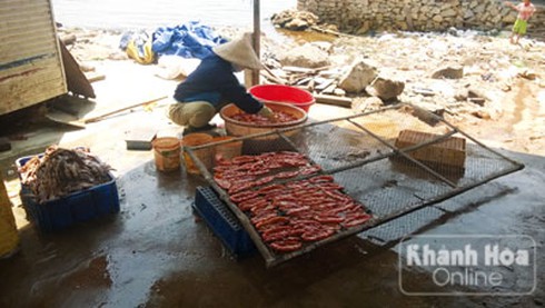 Hải sản khô: rửa nước sông nổi rác, phơi ruồi nhặng bu đen - ảnh 4