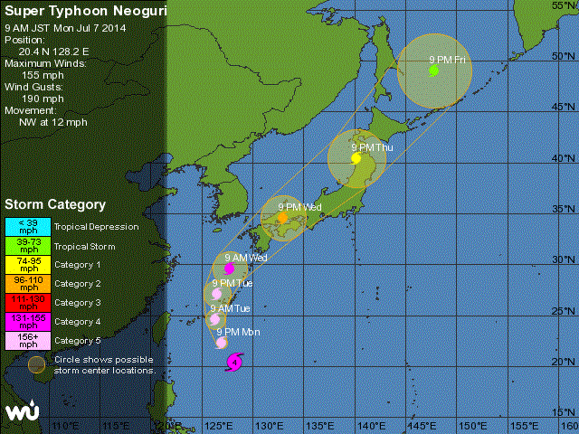 Nguy cơ bão Rammasun trở thành cơn bão số 2 trên Biển Đông - ảnh 2