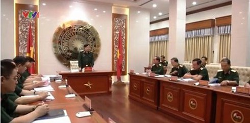 Đại tướng Phùng Quang Thanh làm việc tại BTL Quân khu 7 - ảnh 1