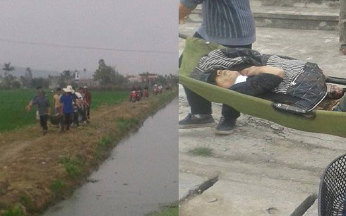 Phát hiện nam thanh niên với nhiều vết thương tại cánh đồng - ảnh 1