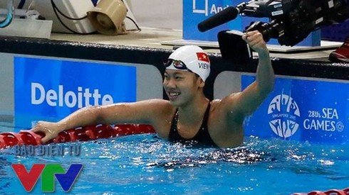 Ánh Viên giành Huy chương bạc 400m hỗn hợp Cúp thế giới 2015 - ảnh 1
