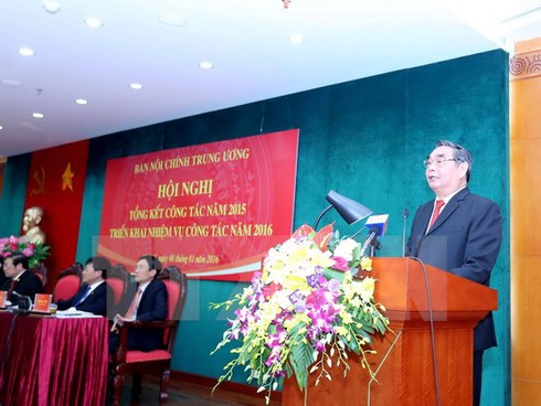 Ban Nội chính Trung ương tổng kết công tác chống tham nhũng năm 2015 - ảnh 1