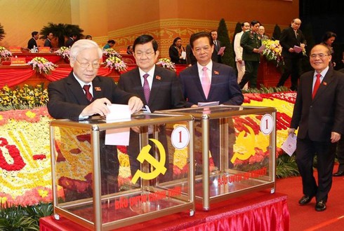 Thông cáo báo chí về ngày làm việc thứ 6 Đại hội XII của Đảng - ảnh 1