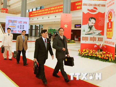 Thông cáo báo chí về ngày làm việc thứ 5 Đại hội XII của Đảng - ảnh 1