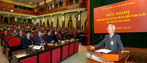 Học viện Chính trị quốc gia Hồ Chí Minh thông báo kết quả Đại hội XII - ảnh 1