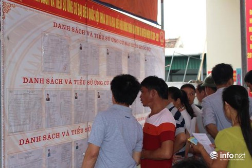 Cử tri nô nức đi bầu cử ĐBQH khóa 14 và đại biểu HĐND các cấp - ảnh 11