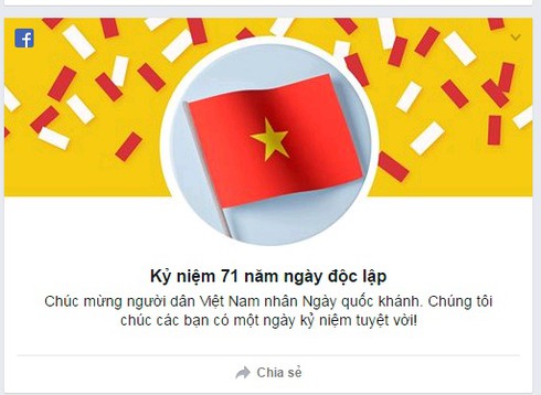 Ngày Quốc khánh Việt Nam được Facebook, Google kỷ niệm - ảnh 1